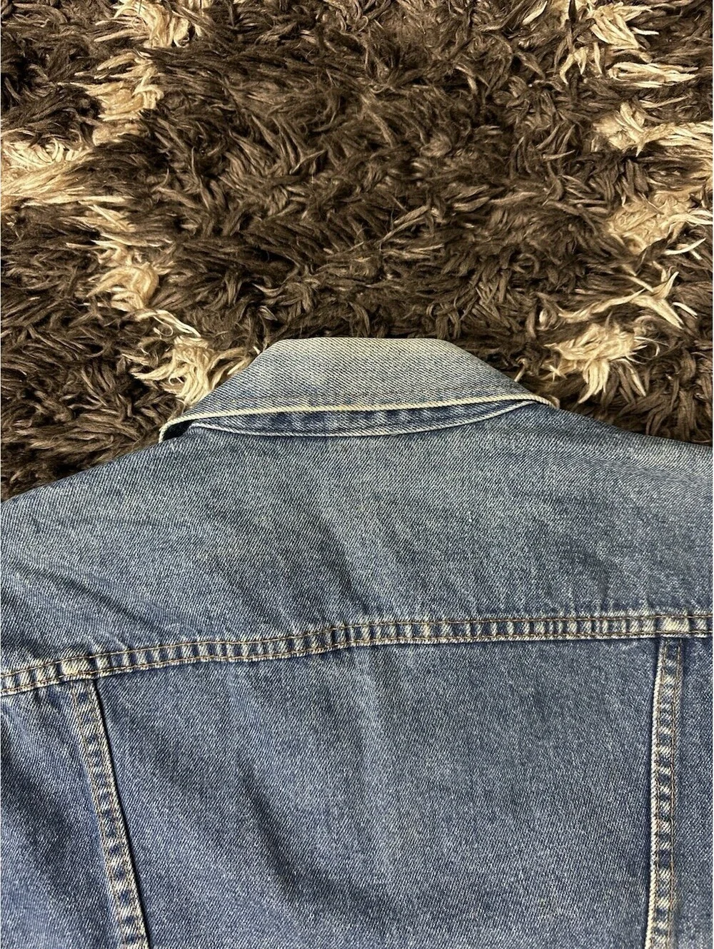 Vintage 80s Wrangler USA Denim Jacket Mens Size Medium 74571PW 13oz Trucker